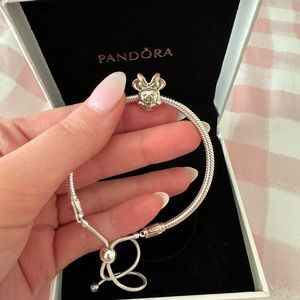 Pandora Adjustable Slider Bracelet and Disney Charm